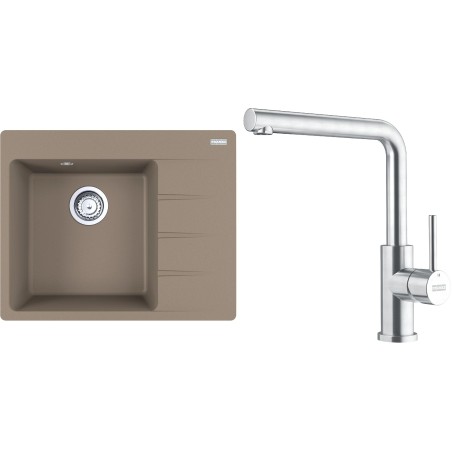 Set Franke G282KA (dřez CNG 611-62 TL/2 Kašmír + baterie FC 6985.501 SMART GLENDA Celonerez)