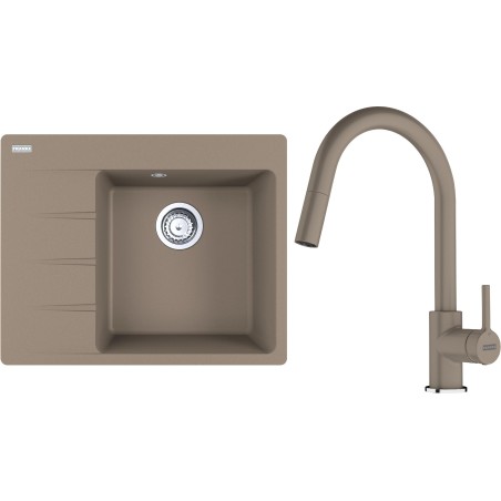 Set Franke G285KA (dřez CNG 611-62 TL/7 Kašmír + baterie FC 6051.424 LINA Kašmír)