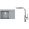 Set Franke G290ŠK (dřez CNG 611-78 TL/2 Šedý kámen + baterie FC 6986.501 SMART GLENDA Celonerez)