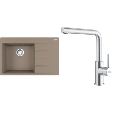 Set Franke G288KA (dřez CNG 611-78 TL/2 Kašmír + baterie FC 6985.501 SMART GLENDA Celonerez)