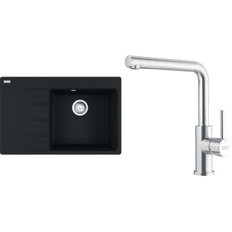 Set Franke G287MČ (dřez CNG 611-78 TL/7 Matná černá + baterie FC 6985.501 SMART GLENDA Celonerez)
