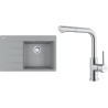 Set Franke G289ŠK (dřez CNG 611-78 TL/7 Šedý kámen + baterie FC 6986.501 SMART GLENDA Celonerez)