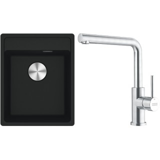 Set Franke G294MČ (dřez MRG 610-37 RTL Matná černá + baterie FC 6985.501 SMART GLENDA Celonerez)