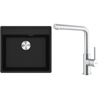 Set Franke G297O (dřez MRG 610-52 RTL Onyx + baterie FC 6985.501 SMART GLENDA Celonerez)