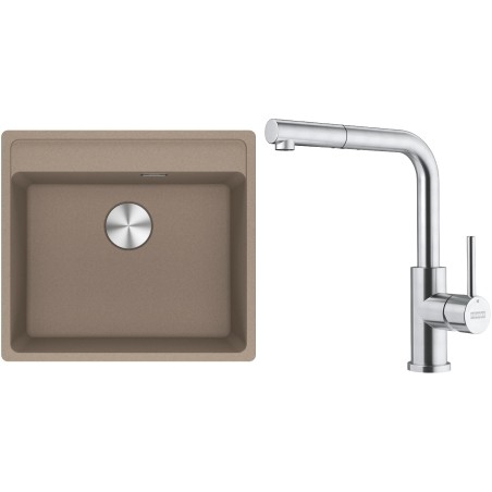 Set Franke G298KA (dřez MRG 610-52 RTL Kašmír + baterie FC 6986.501 SMART GLENDA Celonerez)