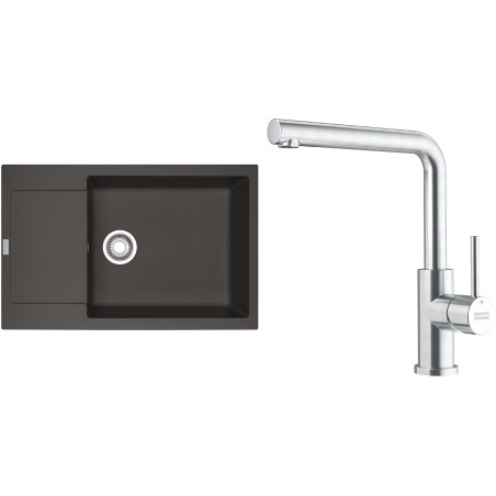 Set Franke G301ŠB (dřez MRG 611-78 BB Šedá břidlice + baterie FC 6985.501 SMART GLENDA Celonerez)