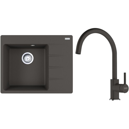 Set Franke G270ŠB (dřez CNG 611-62 TL/2 Šedá břidlice + baterie FC 6018.088 LINA Šedá břidlice)
