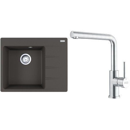 Set Franke G282ŠB (dřez CNG 611-62 TL/2 Šedá břidlice + baterie FC 6985.501 SMART GLENDA Celonerez)