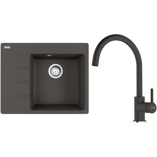 Set Franke G269ŠB (dřez CNG 611-62 TL/7 Šedá břidlice + baterie FC 6018.088 LINA Šedá břidlice)