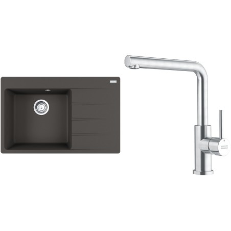 Set Franke G288ŠB (dřez CNG 611-78 TL/2 Šedá břidlice + baterie FC 6985.501 SMART GLENDA Celonerez)