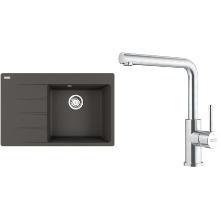 Set Franke G287ŠB (dřez CNG 611-78 TL/7 Šedá břidlice + baterie FC 6985.501 SMART GLENDA Celonerez)