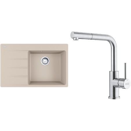 Set Franke G289SA (dřez CNG 611-78 TL/7 Sahara + baterie FC 6986.501 SMART GLENDA Celonerez)