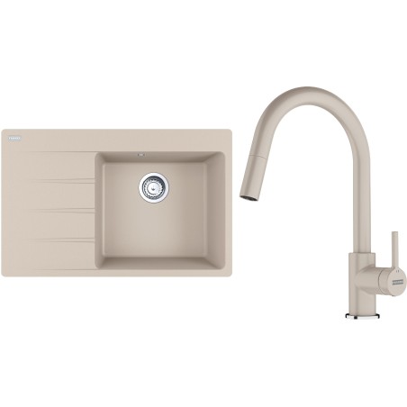 Set Franke G291SA (dřez CNG 611-78 TL/7 Sahara + baterie FC 6051.082 LINA Sahara)