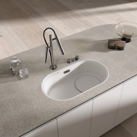 Kuchyňský dřez Blanco Oovalon 700-IF Cloud White