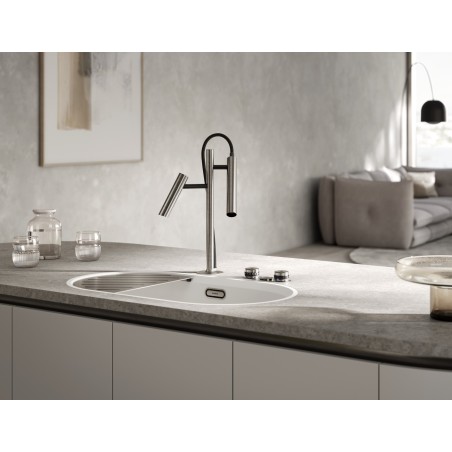 Kuchyňský dřez Blanco Oovalon 700-IF Cloud White