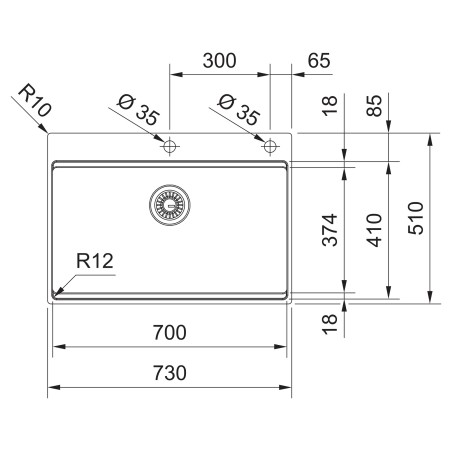 Kuchyňský dřez Franke Box BXX PRO 210/610-70 TL Nerez