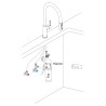 Kuchyňská baterie Franke FG 3660.901 MARIS CLEAR WATER Matná černá