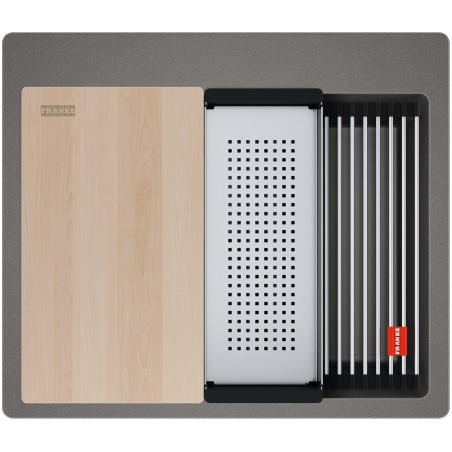 Kuchyňský dřez Franke Kubus 2 KNG PRO 610-53 Šedý kámen