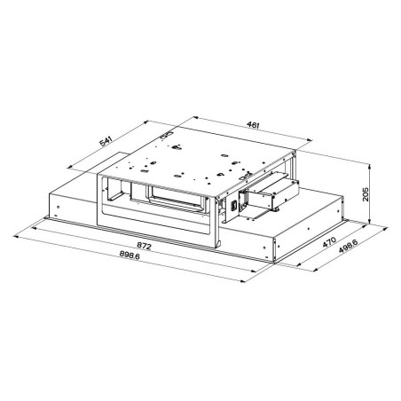 Stropní digestoř Faber HEAVEN LIGHT PRO X FLAT KL A90 Nerez