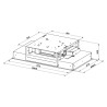 Stropní digestoř Faber HEAVEN LIGHT PRO X FLAT KL A90 Nerez