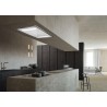 Stropní digestoř Faber HEAVEN DUAL LIGHT G/WH FLAT KL A120 Nerez/bílé sklo