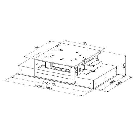 Stropní digestoř Faber HEAVEN DUAL LIGHT G/WH FLAT KL A90 Nerez/bílé sklo