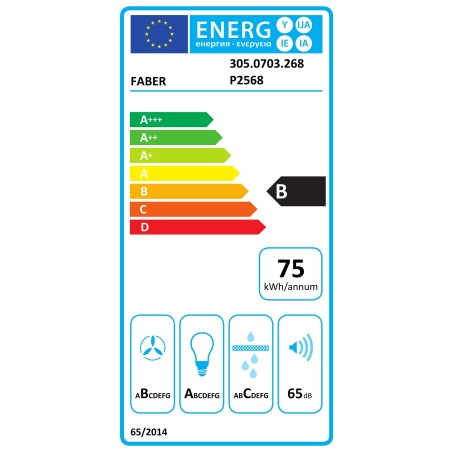 Vestavná digestoř Faber IN-NOVA ZERO DRIP LITE X/WH A75 Nerez/bílé sklo
