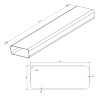 Faber AFC4043001 F-VRO - ploché potrubí 1000 mm
