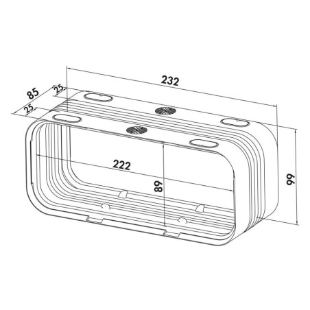 Faber 4051004 P-UVB 150 - spojka plochého potrubí, světle šedá