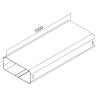 Faber 4051001 P-VRO 150 - ploché potrubí 1000 mm, světle šedé
