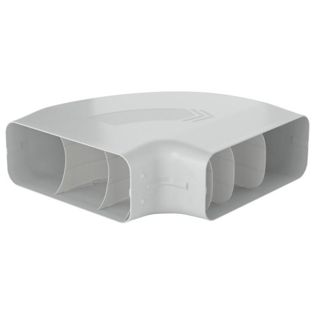 Faber 4051006 P-RBH 150 - koleno horizontální 90° s vodícími lamelami, světle šedá