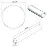 Faber 4051023 P-RRO 150 - kulaté potrubí 1000 mm, světle šedé