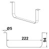 Držák plochého potrubí 150 mm Faber 4043019