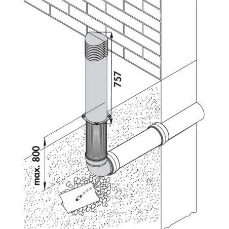 Faber 4043069 COMPAIR Tower - nadzemní výstup vzduchu