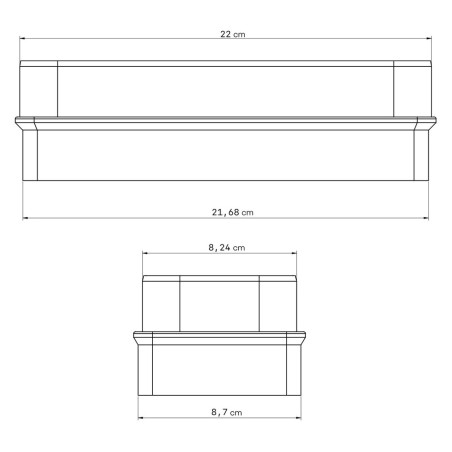 Přechodka Faber 290169 RO 220x90/NABER