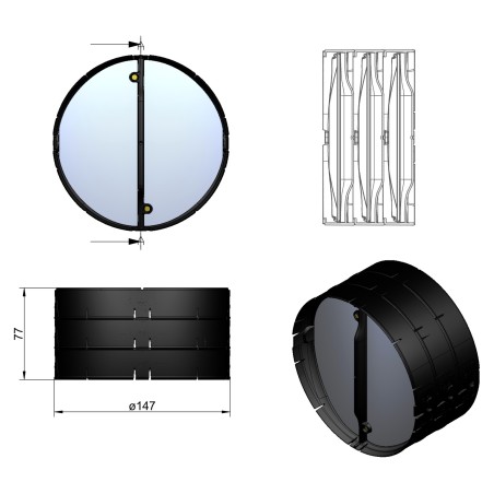 Zpětná termoklapka Faber AFC4043064 THERMOBOX 150