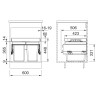 Odpadkový koš Franke FX 60 26-26, 2x 26 l