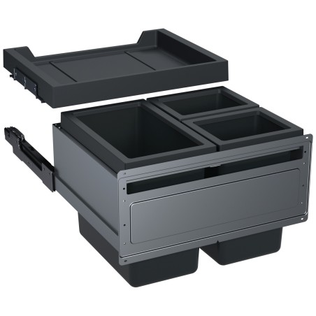 Odpadkový koš Franke FX 60 26-11-11, 1x 26 l + 2x 11 l