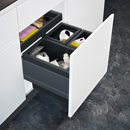 Odpadkový koš Franke FX 60 26-11-11, 1x 26 l + 2x 11 l