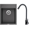 Set Sinks G29226 (dřez Classic 400 Pureblack 26 + baterie Elasta Černá matná)