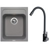 Set Sinks G29272 (dřez Classic 400 Titanium 72 + baterie Elasta Černá matná)