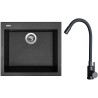 Set Sinks G30830 (dřez Cube 560 Granblack 30 + baterie Elasta Černá matná)