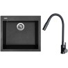 Set Sinks G30930 (dřez Cube 560 Granblack 30 + baterie Elasta S Černá matná)