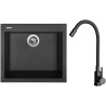 Set Sinks G30826 (dřez Cube 560 Pureblack 26 + baterie Elasta Černá matná)