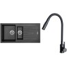 Set Sinks G33374 (dřez Perfecto 1000.1 Metalblack 74 + baterie Elasta S Černá matná)