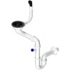 Sifon Sinks SPNG3SBL 3 1/2" pro granitové dřezy, s extra úsporou místa, černé komponenty