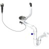 Sifon Sinks SPNG3SXCC 3 1/2" pro granitové dřezy, s extra úsporou místa, s excentrickým ovladačem (clic-clac)
