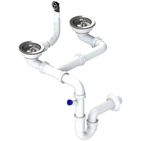 Dvousifon Sinks SPNG3D 3 1/2" pro granitové dřezy, s úsporou místa