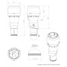 Externí ventilační jednotka Faber EVJ E220P 7347D, Antracit