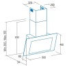 Odsavač par Cata Renova Pure Air VNV 90 X GBK, Nerez / černé sklo